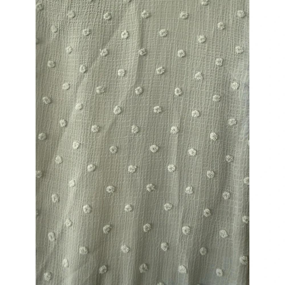 Bardot Junior Blue Swiss Dot Tiered Ruffle Dress Girls Size 14 Wedding Party